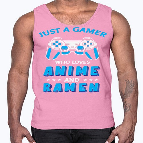 Just A Gamer Who Loves Anime and Ramen 262#- anime- Cotton Tank