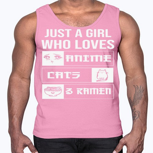 Just A Girl Who Loves 263#- anime- Cotton Tank