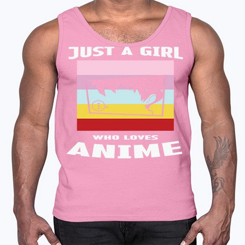 Just A Girl Who Loves Anime 265#- anime- Cotton Tank