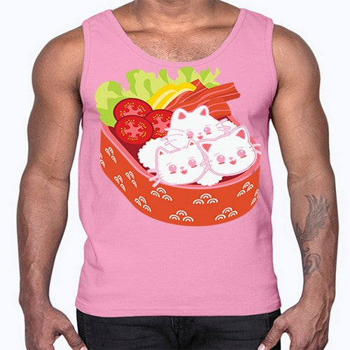 Kawaii Cat Boxed Lunch Anime Anime 266#- anime- Cotton Tank