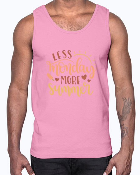 Less monday more summer 90#- summer- Cotton Tank