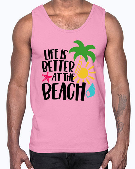 Life Is Better At The Beach Style 34#- summer- Cotton Tank