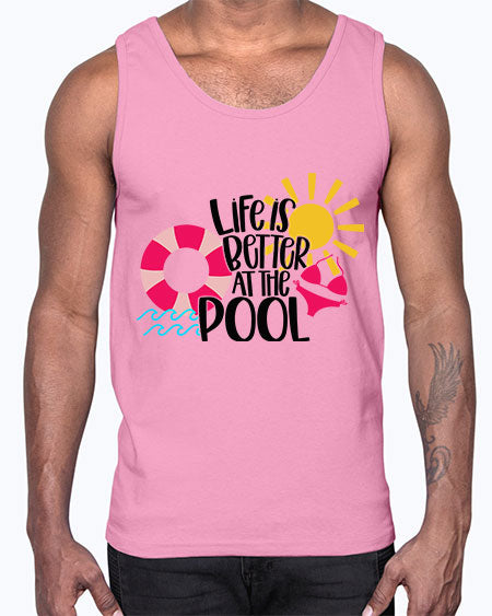 Life Is Better At The Pool Style 33#- summer- Cotton Tank