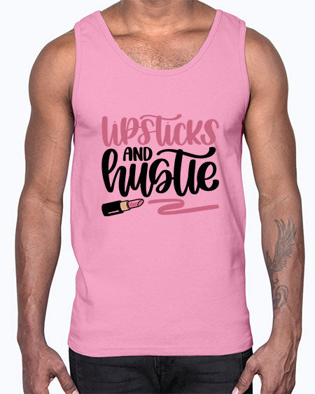 Lipstick And Hustie Style 58#-makeup Cotton Tank