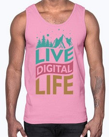 Live Digital Life 7#- internet- Cotton Tank