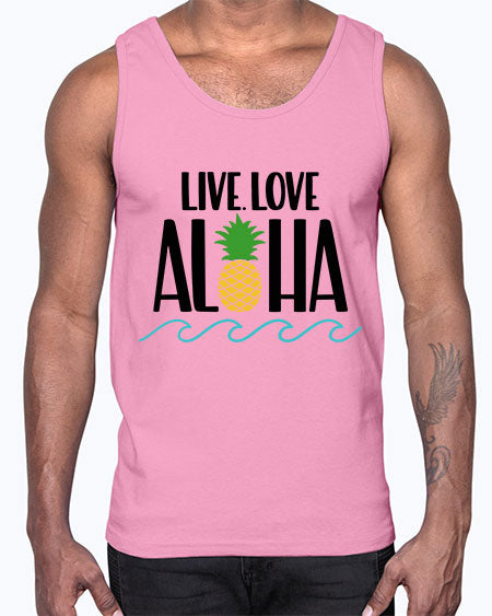 Live Love Aloha Style 30#- summer- Cotton Tank