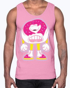 Living donut 159#- cartoon food- Cotton Tank