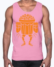 Mad popcorn 164#- cartoon food- Cotton Tank