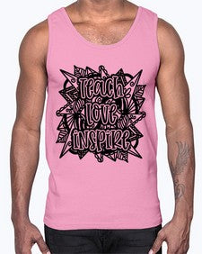 Mandala Teach Love Inspire 763#- mandala- Cotton Tank