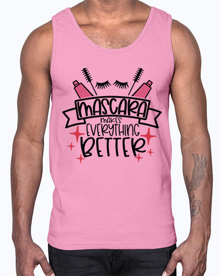 Mascara Makes Everything Better Style 40#-makeup Cotton Tank