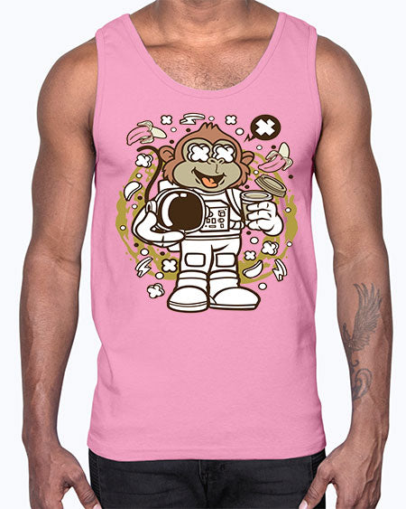 Monkey Astronaut- monkey- Cotton Tank