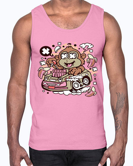 Monkey Hotrod- monkey- Cotton Tank