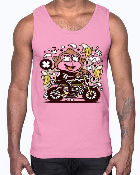 Monkey Motocrosser- monkey- Cotton Tank