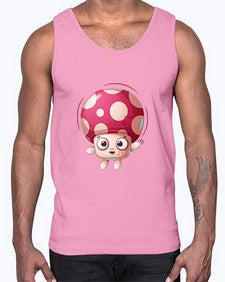 Mushroom 187#- cartoon food- Cotton Tank