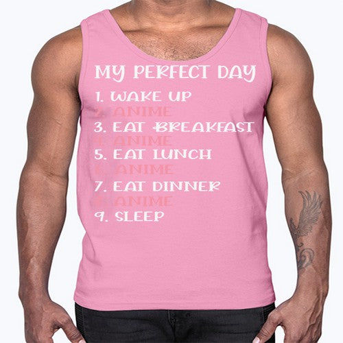 My Perfect Day Funny Kawaii Anime 269#- anime- Cotton Tank