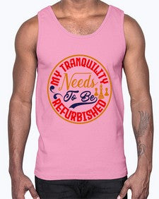 My tranquility needs to be refurbished 139#- chess- Cotton Tank