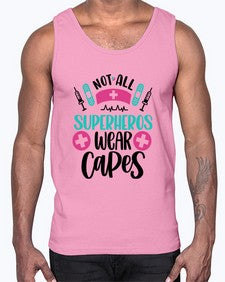 Not All Superheros Style Style 1138#- nurse- Cotton Tank