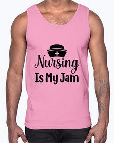 Nursing is my jam 1272#- nurse- Cotton Tank
