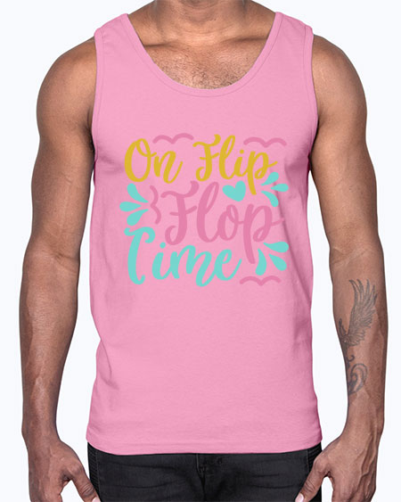 ON FLIP FLOP TIME Style 58#- summer- Cotton Tank