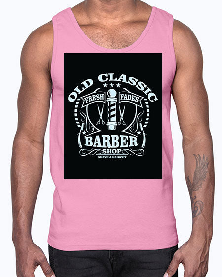 Old Classic Barber1284#- barber- Cotton Tank