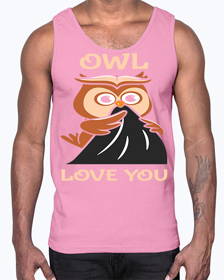 Owl Love You A TurtleRabbit 12#- owl- Cotton Tank