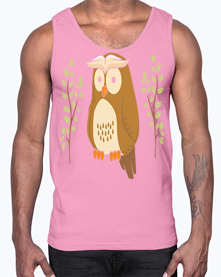 Owl of Athena Long Sleeve A TurtleRabbit 14#- owl- Cotton Tank
