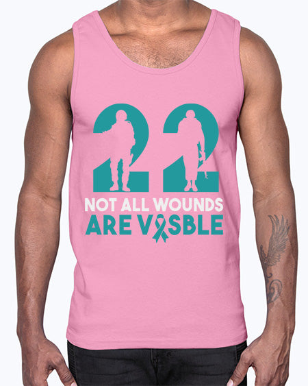 PTSD Awareness Month Support 10#- PTSD- Cotton Tank