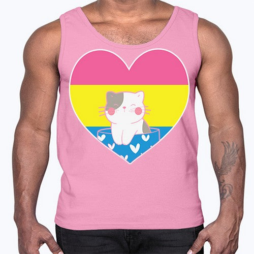 Pansexual Kawaii Cat Anime Art Anime 272#- anime- Cotton Tank