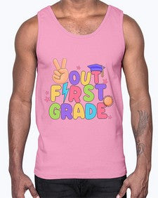 Peace Out first Grade Peace 625#- first grade- Cotton Tank