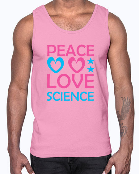 PeacelovescienceScience tshirt design Peacelovescience Sciencetshirtdesign 159#- general science- Cotton Tank