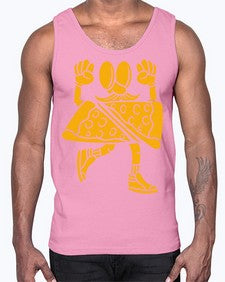 Pizza champ 202#- cartoon food- Cotton Tank
