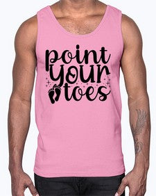 Point your toes 172#- ballet- Cotton Tank
