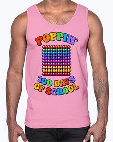 Poppin my way through 650#- one hundred days- Cotton Tank