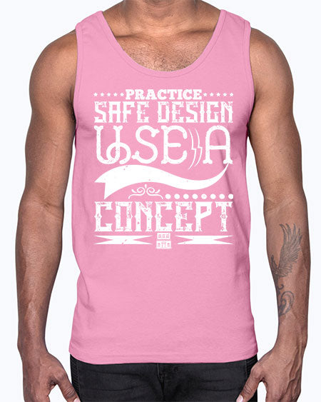 Practice safe design Use a concept Style 344#- architect- Cotton Tank