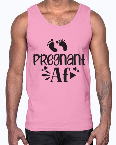 Pregnant AF 439#- pregnancy- Cotton Tank