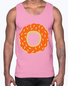 Pumpkindonut 204#- cartoon food- Cotton Tank