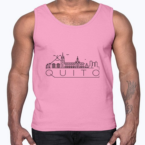 Quito Minimal Skyline 1700#- cities- Cotton Tank