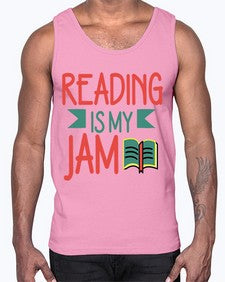 Reading is my jam 702#- librarian- Cotton Tank