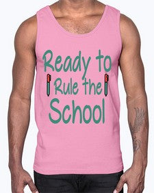 Ready to Rule the School 740#- graduation- Cotton Tank