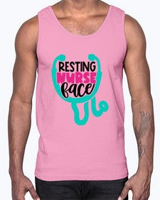 Resting Nurse Face Style Style 1355#- nurse- Cotton Tank