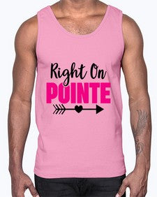 Right on pointe 180#- ballet- Cotton Tank