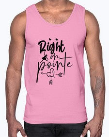 Right on pointe 181#- ballet- Cotton Tank