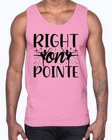 Right on pointe 183#- ballet- Cotton Tank