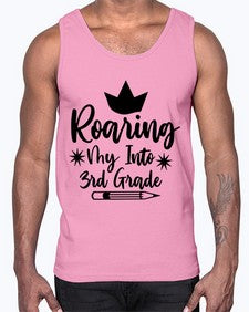 Roaring My Into third Grade 766#- third grade- Cotton Tank
