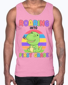 Roaring to first Grade Trex 768#- first grade- Cotton Tank