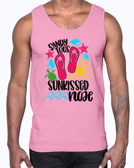 Sandy Toes Sunkissed Nose Style 27#- summer- Cotton Tank