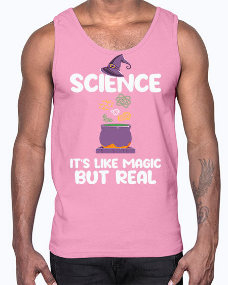 ScienceItsLikeMagicButScientistSkinite Scientist Skinite 48#- general science- Cotton Tank