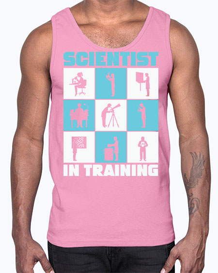 ScientistInTrainingScienceScientistSkinite Scientist Skinite 40#- general science- Cotton Tank