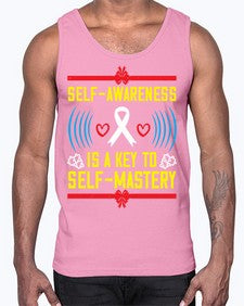 Self wareness is a key to self mastery Style 32#- Self awareness- Cotton Tank