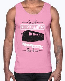 Social conservatives say who drives the bus 5#- bus- Cotton Tank